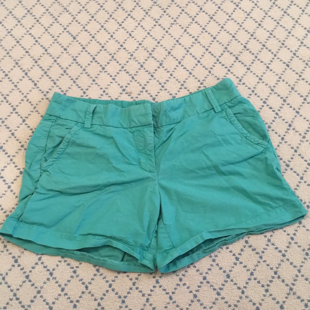 Teal J. Crew shorts